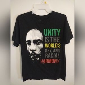 Bob Marley T Shirt Zion Roots Wear Size Medium Color Black